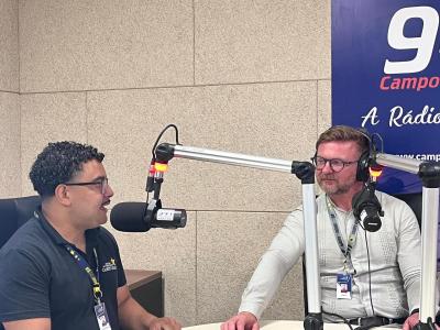 Novo diretor do Campus da Faculdade Campo Real visita a Campo Aberto FM e projeta ano letivo de 2026